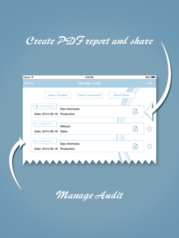 ISO 27002 audit app - náhled