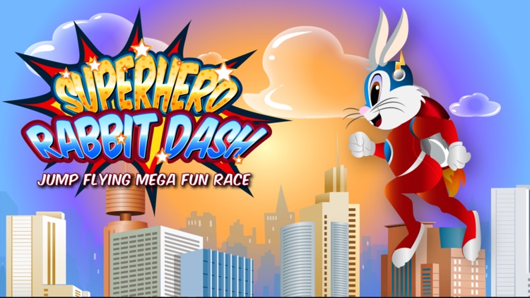 A Super Hero Rabbit Dash Jump Flying Fun Race Game