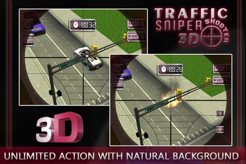 Traffic Sniper Shooter 3D - action filled shooting game screenshot 2