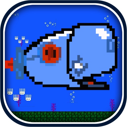 Mega Splashy Pixel Fish Quest - Atlantis Reef Shark Bite Avoider FREE icon