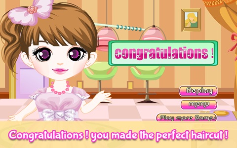 A Makeover Fashion Princess Hair Salon - fun little dress-up game for kids screenshot 2