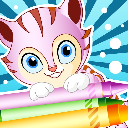 Cat Coloring Book for Little Children: Learn to draw and color cats and kittens icon