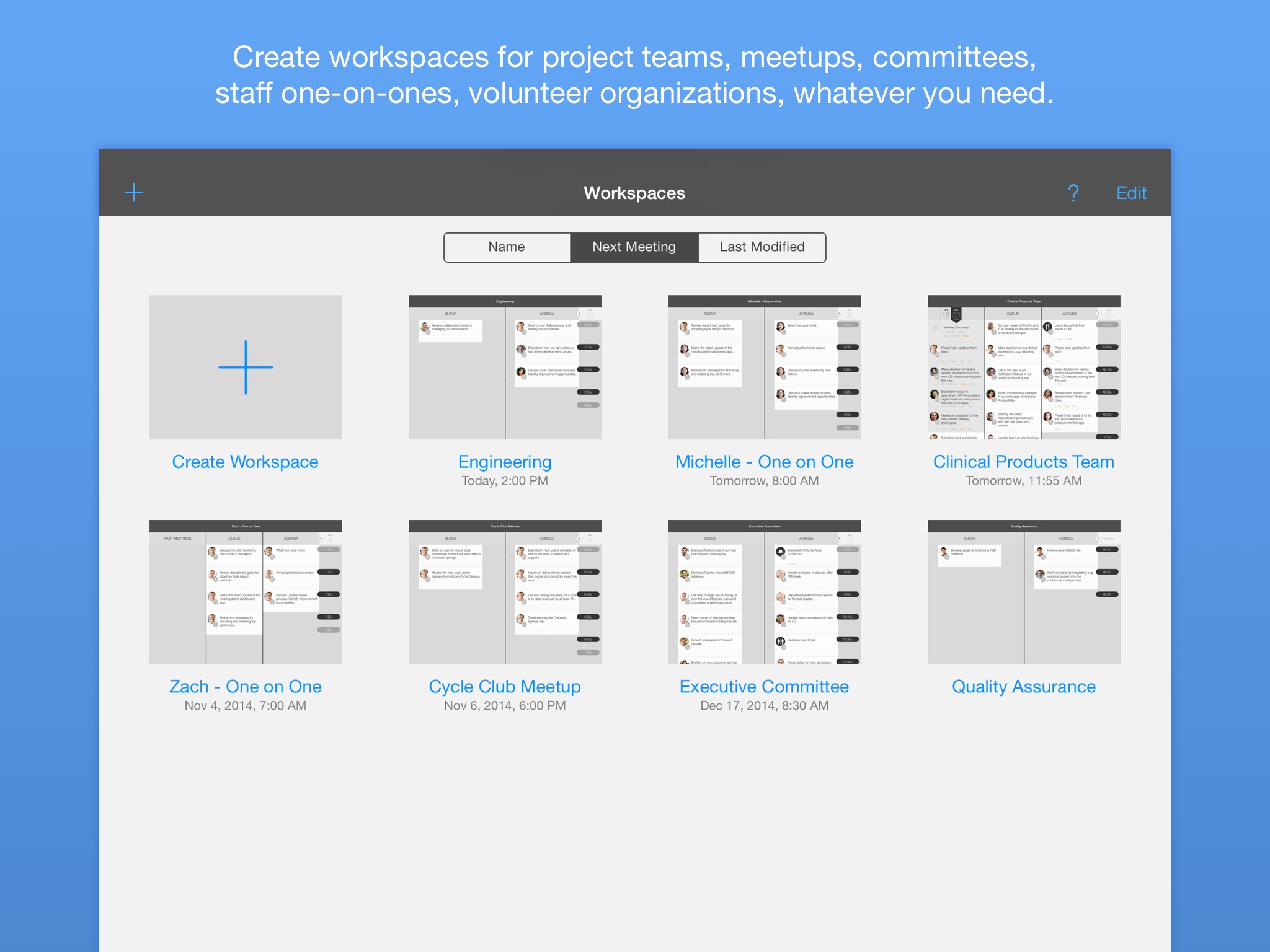 GoodMeeting - Meeting Planning, Note Taking, Time Management, Agenda Sharing screenshot 3