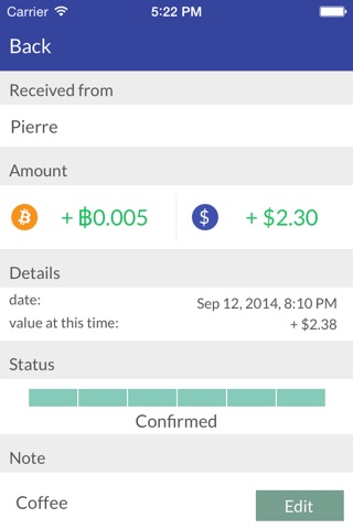 Yallet - bitcoin wallet screenshot 3