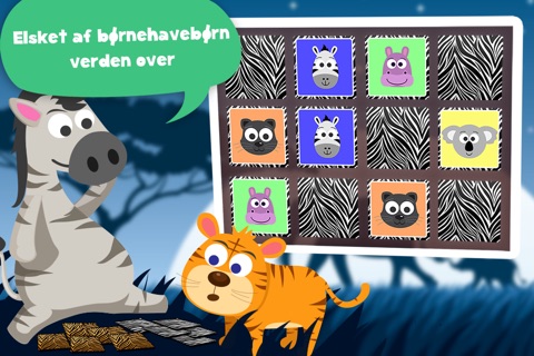 Play with Wild Animals - The 1st Cartoon Memo Game for a toddler and a whippersnapper free screenshot 3