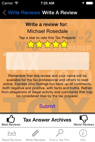Review My CPA & Tax Preparer screenshot 3