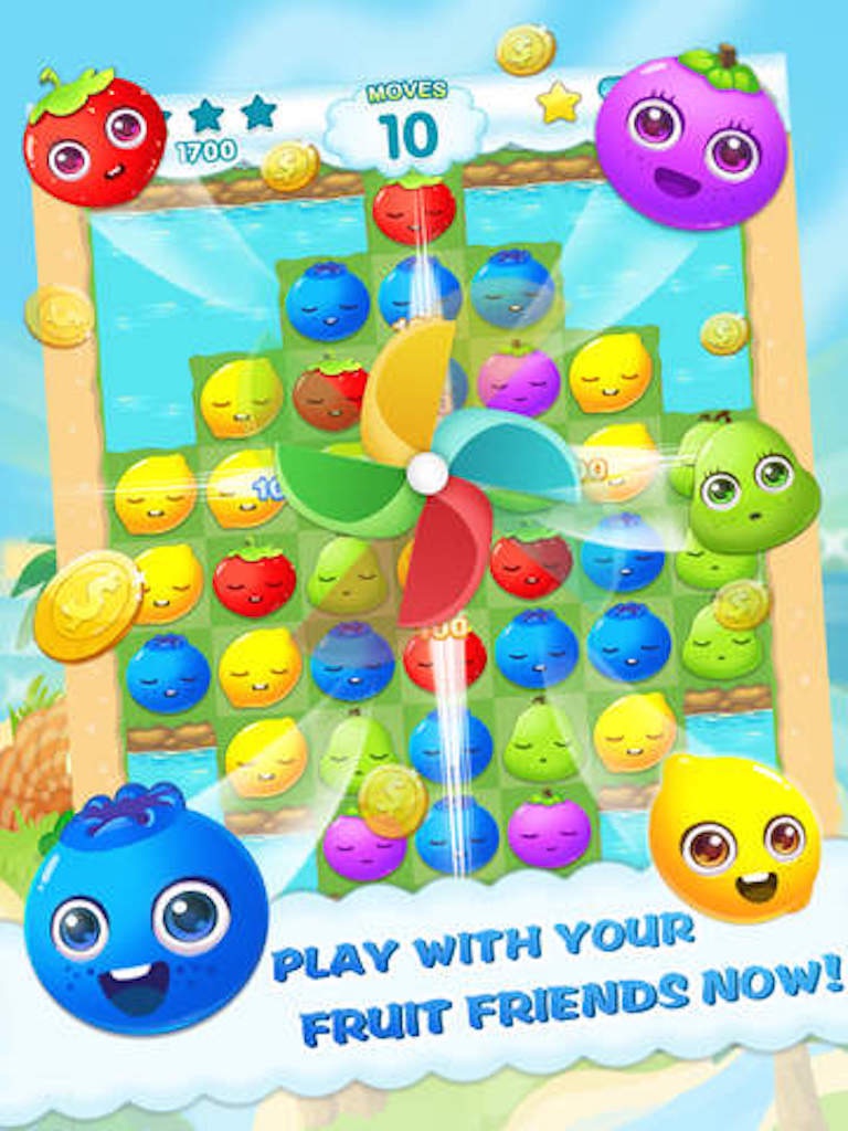 Fruit Blast - line-drawing puzzle game screenshot 2