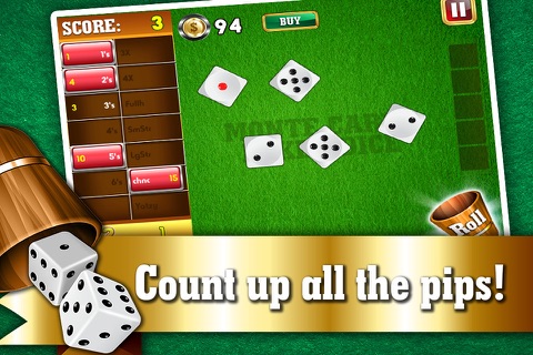 Monte Carlo Poker Dice PRO - Best VIP Addicting Yatzy Style Casino Game screenshot 3