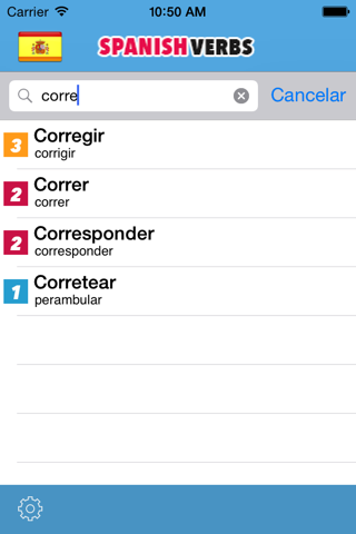 spanish verbs conjugation screenshot 3