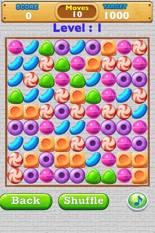 A Candy Crunch Match Three Puzzle Deluxe screenshot 2