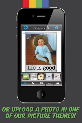 InstaWords Free - Add Text Over Your Photos or Make Them Into Beautiful Pictures screenshot 3