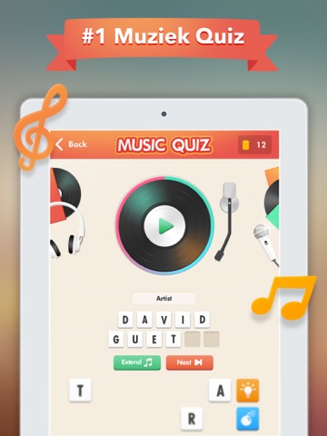 Music Quiz - MUZIEK QUIZ ! iPad app afbeelding 1