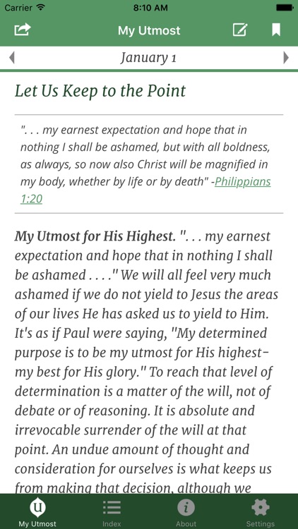 My Utmost