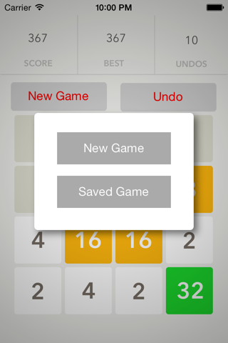 2048 Infinity: Undo + Auto Game Save screenshot 2