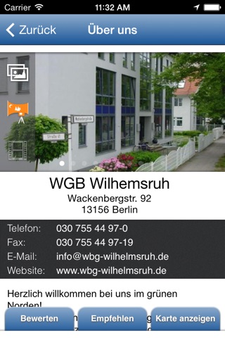 WBG Wilhelmsruh screenshot 3
