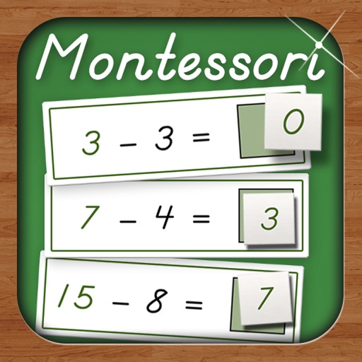 Subtraction Tables - A Montessori Approach to Math iOS App