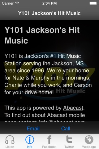 Y101 Jackson's Hit Music screenshot 3