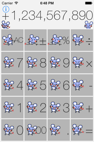 Cute mouse calculator screenshot 2