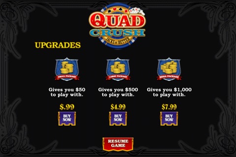 Quad Crush - Jacks or Better Double Bonus screenshot 4