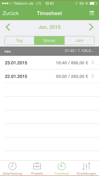 How to cancel & delete Zeiterfassung Freelance.de from iphone & ipad 4