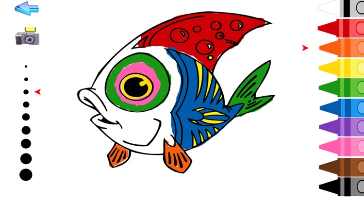 Ocean Fish Coloring Pages for Toddlers and Kids