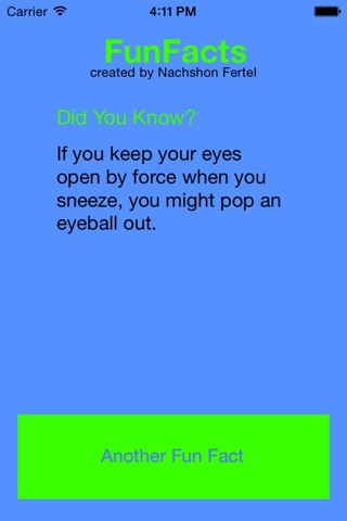 Fun Facts app screenshot 2