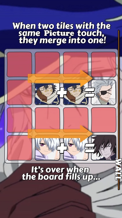 2048 PUZZLE " Tegami-Bachi " Edition Anime Logic Game Character.s