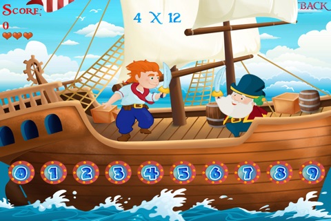 Learn Times Tables - Pirate Sword Fight (school version) screenshot 3