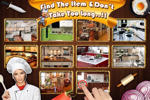 Hidden Objects Messy Girls kitchen games screenshot 3