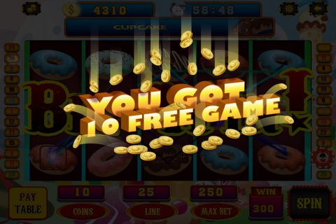 777 Be Rich with Diamond Jewels Slot Machine - Yummy Cupcake Casino Pro screenshot 4