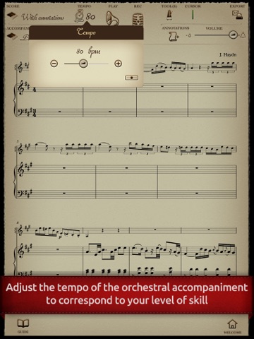 Play Haydn - Concerto pour piano n° 11 (2ème mouvement adagio) screenshot 2