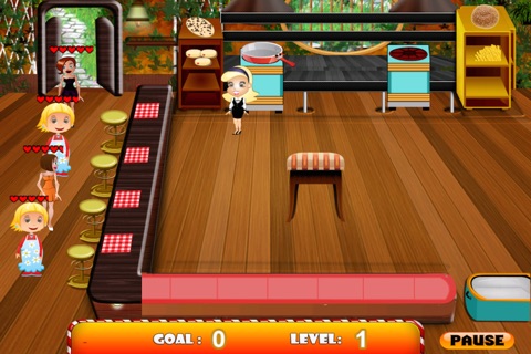 Hamburger Pizza Cafe Diner - Cooking Dash Game For Girls LX screenshot 2