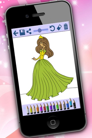 Princess coloring books game screenshot 2