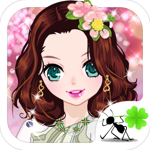 Young Girl Dress Up Icon