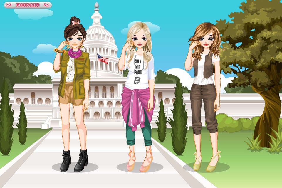 American Girls - Dress up and make up game for kids who love fashion games screenshot 4