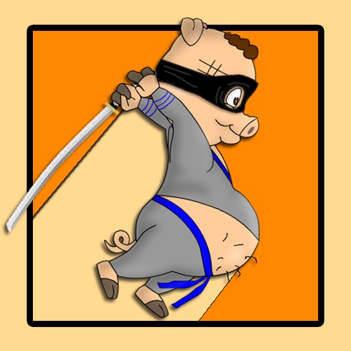 Assassin Ninja Piggies Free: Bad Piggy Jump Up & Run on Temple Rooftop iOS App