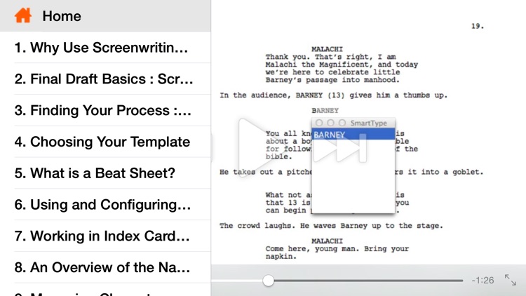 Introduction to Screenwriting For Final Draft