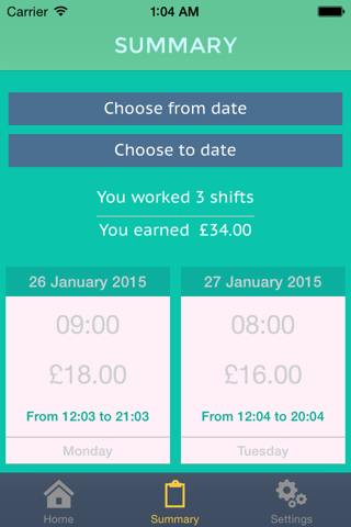 Shift Recorder Free screenshot 4