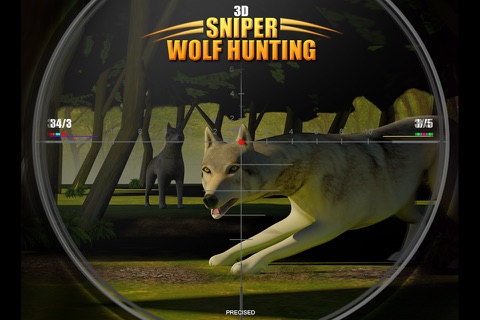 Angry Wolf Attack : Sniper shooter and hunting game in the jungle screenshot 4