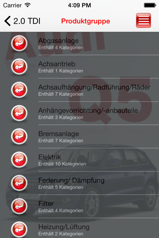 AutoParts  Audi  Q5 screenshot 2
