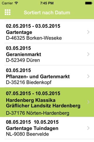 Gartenevents 2015 - Ihrem iPhone blüht etwas... screenshot 2