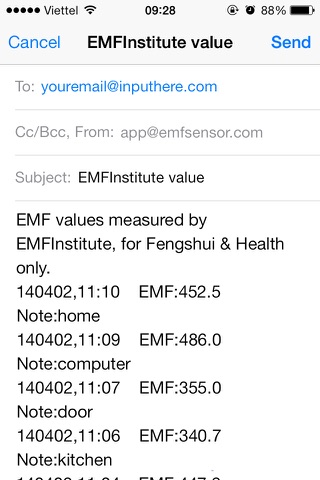 EMFSensorPro screenshot 2