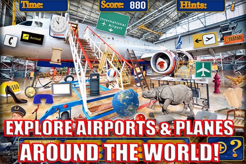 Airports & Airplanes Find Objects - Hidden Object Time & Spot Difference Puzzle Games screenshot 2