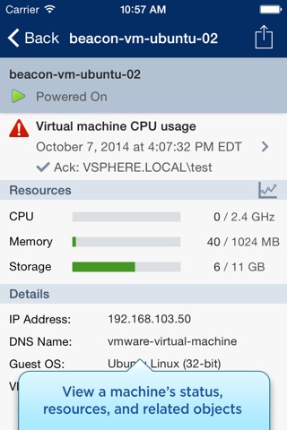 VMware vSphere Mobile Watchlist screenshot 2