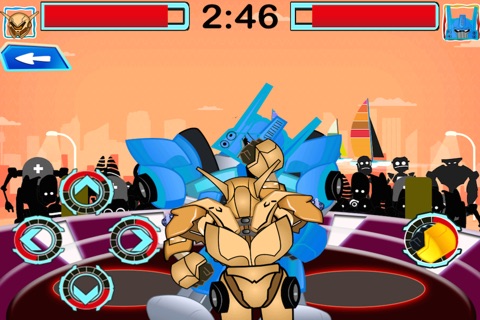 Rock and Pop Em Robots - Steel Warrior Fighting Blast Free screenshot 3
