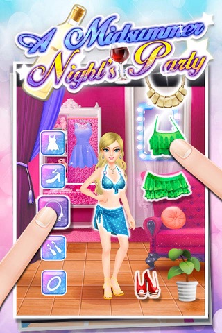 Midsummer Night Party - free girls makeup game screenshot 2