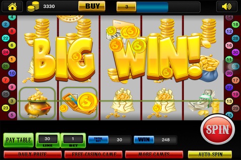 Awesome Best Classic Gold Coin Treasure Slots screenshot 2