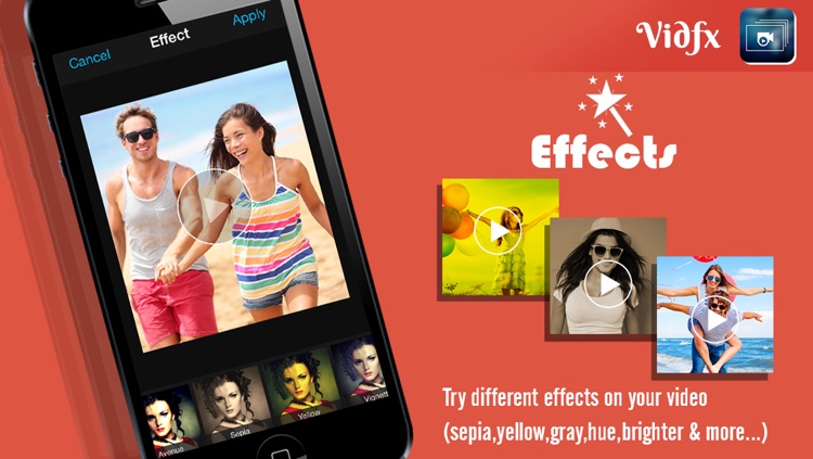 VidFx FREE-Add Video Effects by using Overlays and also add background music for videos