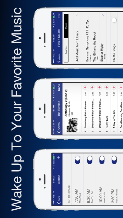 Nightstand Central - A Music Alarm Clock with Sleep Timer, Weather, and Photos