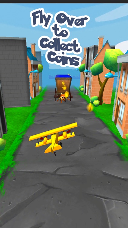 Arcade Kid Runner - Endless 3D Flying Action with War Plane - Free To Play for Kids screenshot-3